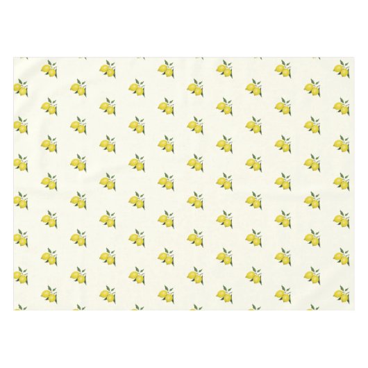 Nappe Citron Feuille Citrus Motif jaune (Devant (Horizontal))