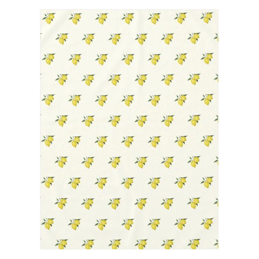 Nappe Citron Feuille Citrus Motif jaune (Devant)