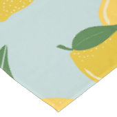 Nappe Citron Motif Fruit Rétro Jaune Sur Vert (Angle)