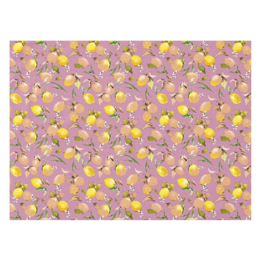 Nappe citrons aquarelle 25 (Devant (Horizontal))