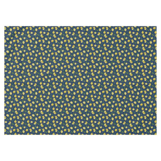 Nappe Citrons de Sorrente bleu et jaune Citrus (Devant (Horizontal))