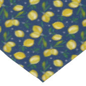Nappe Citrons de Sorrente bleu et jaune Citrus (Angle)
