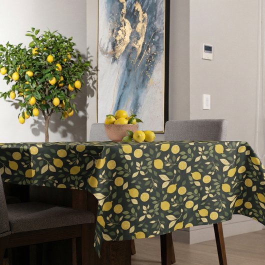 Nappe Citrons et Feuilles