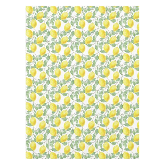 Nappe Citrons Et Feuilles verts (Devant)