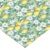 Nappe Citrons et fleurs blanches - Décor champêtre franç (Angle)