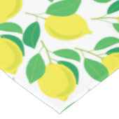 Nappe Citrons et motifs feuille (Angle)
