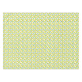 Nappe Citrons feuilles aquarelles mariage blanc (Devant (Horizontal))