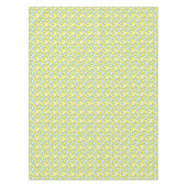 Nappe Citrons feuilles aquarelles mariage blanc (Devant)