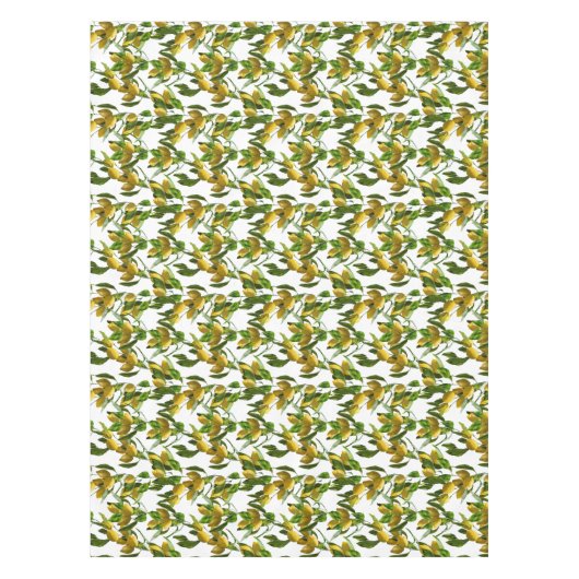 Nappe Citrons jaune vif et Feuilles verts (Devant)