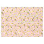 Nappe Citrons sur gingham rose (Devant (Horizontal))