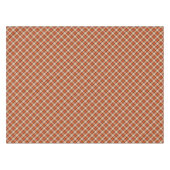 Nappe Citrouille d'automne classique Orange Brown Tartan (Devant (Horizontal))