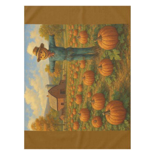 Nappe citrouille de l'automne patch & scarewcrow (Devant)