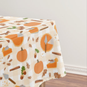 Nappe Citrouille Pie Automne Motif d'automne