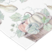 Nappe Citrouilles dans le seau en bois dans des aquarell (Angle)
