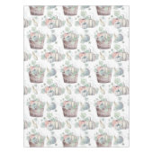 Nappe Citrouilles dans le seau en bois dans des aquarell (Devant)