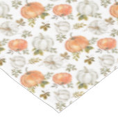 Nappe Citrouilles d'aquarelle et Motif d'automne de feui (Angle)
