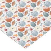 Nappe Citrouilles d'automne et feuilles d'automne Motif (Angle)