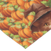 NAPPE CITROUILLES DE THANKSGIVING CHAT MIGNON (Angle)