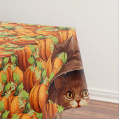 NAPPE CITROUILLES DE THANKSGIVING CHAT MIGNON (In Situ)