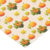 Nappe Citrouilles de Thanksgiving et feuilles d'automne  (Angle)