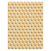 Nappe Citrouilles de Thanksgiving et feuilles d'automne  (Devant)