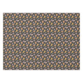 Nappe Citrouilles d'Halloween rétro et Motif de fleurs (Devant (Horizontal))