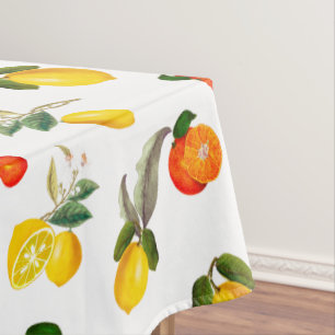 Nappe Citrus, art d'été, citrons, oranges