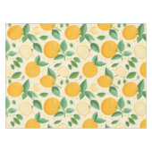 Nappe Citrus citron jaune motif de fruits tropicaux (Devant (Horizontal))