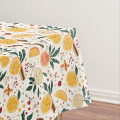 Nappe Citrus et cannelle vert et orange (In Situ)