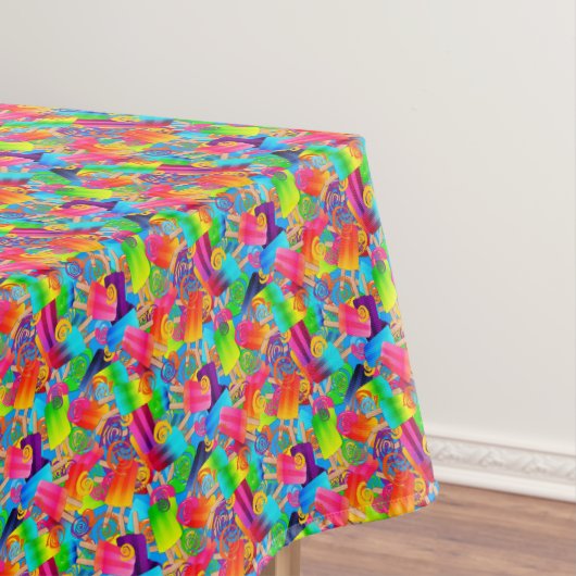 Nappe CKS-Popsicle, Bleu-52x70 COTON TABLECLOTH (In Situ)