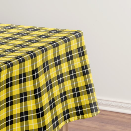 Nappe Clan Barclay Tartan écossais jaune et noir (In Situ)
