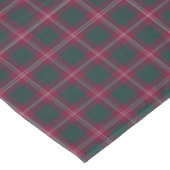 Nappe Clan Crawford Maroon et Green Scottish Tartan (Angle)