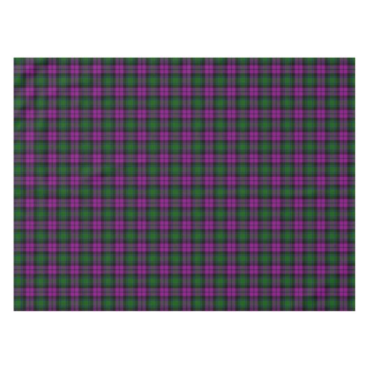Nappe Clan écossais Fuchsia Tartan vert (Devant (Horizontal))