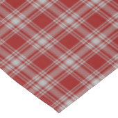 Nappe Clan écossais Menzies Tartan rouge et blanc (Angle)