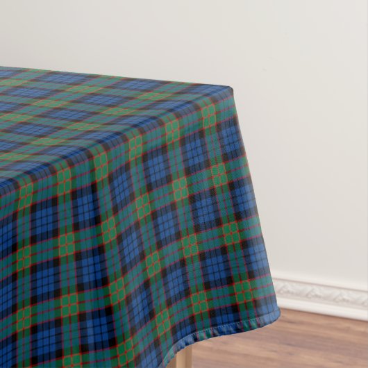 Nappe Clan Fletcher Royal Blue et Green Scottish Tartan (In Situ)