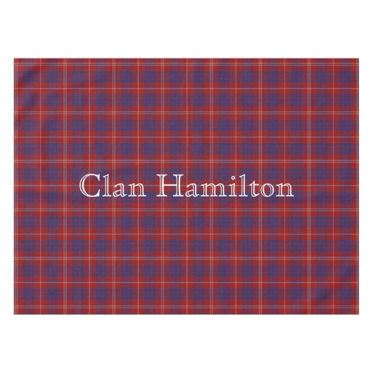 Nappe Clan Hamilton Tartan Tablecloth (Devant (Horizontal))