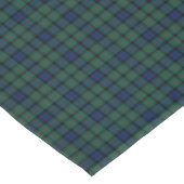 Nappe Clan MacCallum Tartan écossais bleu foncé et vert (Angle)