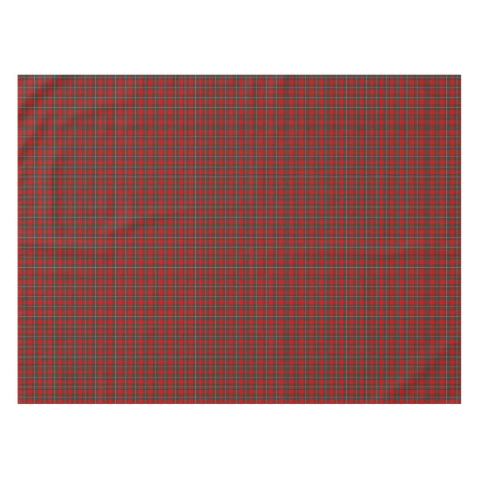 Nappe Clan MacGregor Red & Forest Green Scottish Tartan (Devant (Horizontal))