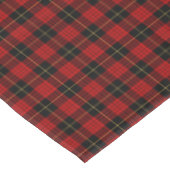 Nappe Clan MacQueen Tartan écossais rouge et noir (Angle)
