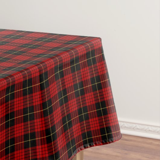 Nappe Clan MacQueen Tartan écossais rouge et noir (In Situ)
