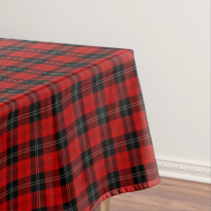 Nappe Clan tartan écossais rouge, noir, et blanc de