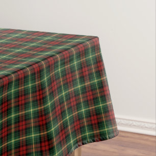Nappe Clan tartan écossais vert et rouge de Martin