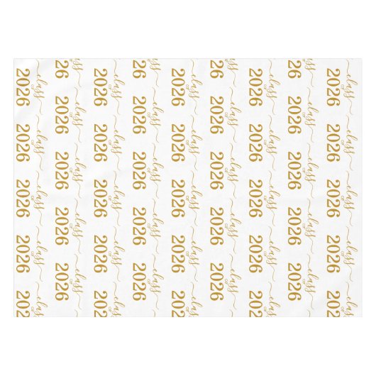 Nappe Class of 2026 Elegant Gold Script  (Devant (Horizontal))
