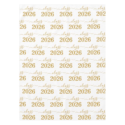 Nappe Class of 2026 Elegant Gold Script  (Devant)