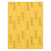 Nappe Classe de 2024 Diplômé Bleu Jaune Blanc (Devant)