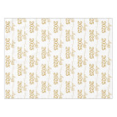 Nappe Classe de 2025 Elegant Gold Script (Devant (Horizontal))