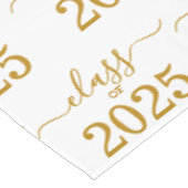 Nappe Classe de 2025 Elegant Gold Script (Angle)