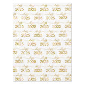 Nappe Classe de 2025 Elegant Gold Script (Devant)