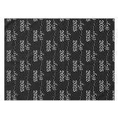 Nappe Classe de 2025 Elégant noir et blanc (Devant (Horizontal))