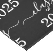 Nappe Classe de 2025 Elégant noir et blanc (Angle)